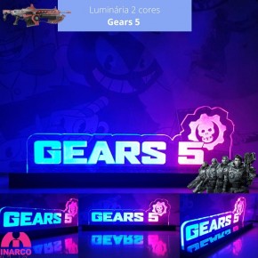 Luminária Gears 5 2 cores