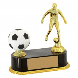 Troféu Jogador e Bola com 23cm