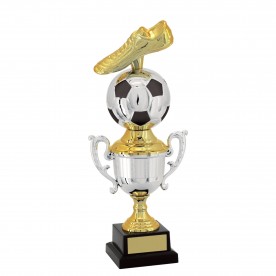 Troféu Futebol com Chuteira e bola 29cm