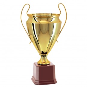 Taça Metal Dourada 48cm
