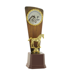 Troféu Cavalo Hipismo 34cm