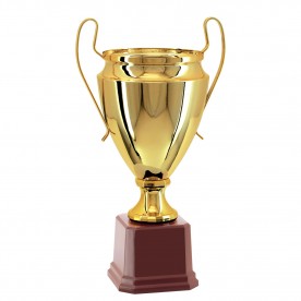 Taça Metal Dourada 42cm
