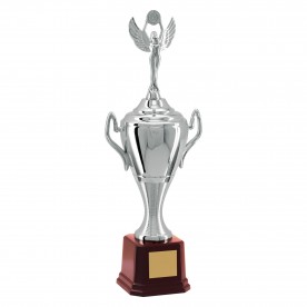 Troféu Vencedor Prateado 43cm