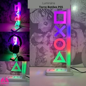 Luminária Torre Botões Playstation