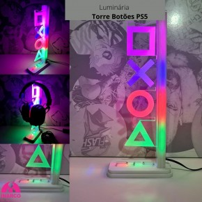 Luminária Torre Botões Playstation