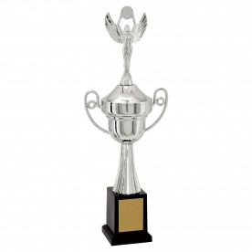 Troféu Vencedor Prateado 42cm