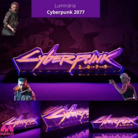 Luminária Cyberpunk
