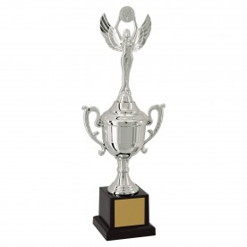 Troféu Vencedor Prateado 33cm